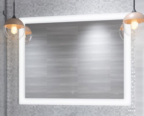 Зеркало LED 030 design 100*80, с подсветкой, антизапотевание, KN-LU-LED030*100-d-Os