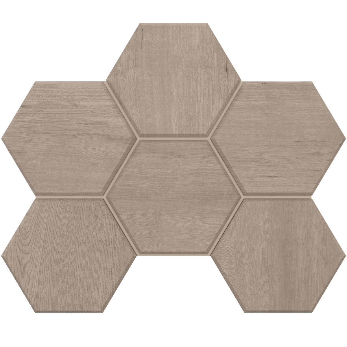 CW01 Classic Wood Rusty Beige Hexagon 250x285 неполированный бежевый мозаика