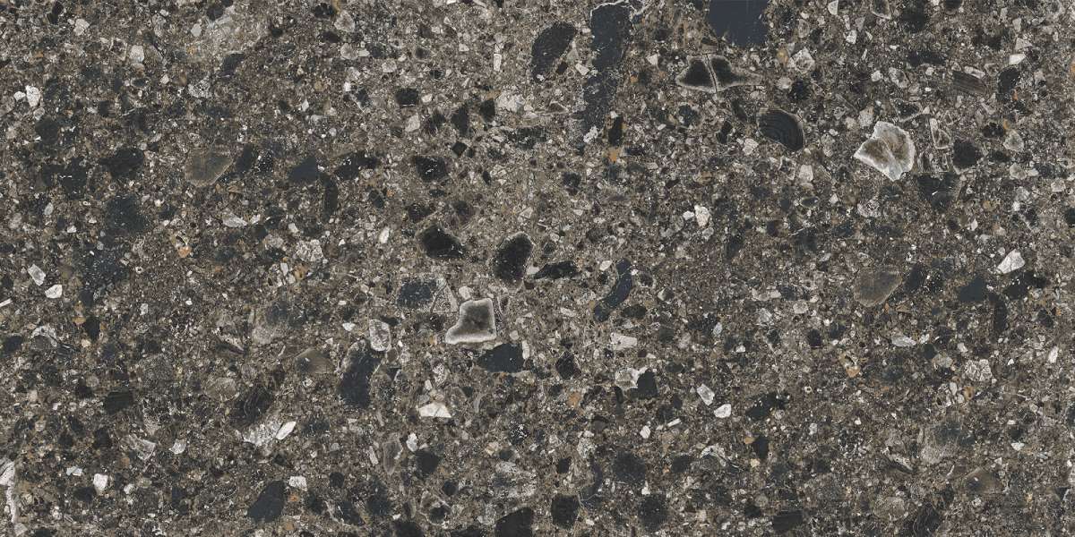 K-333/MR Terrazzo (Терраццо) dark grey 300x600 матовый темно-серый